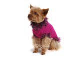 Obleek - svetr pro psa Sofi tmav rov - fenka