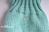 Obleek - svetr pro psa zelen zdoben kamnky
