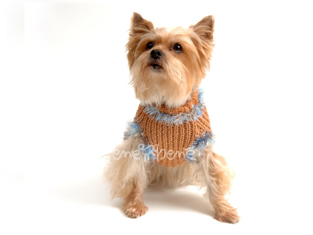 Ene Bene obleček - svetr pro psa Sofi skořicový XS