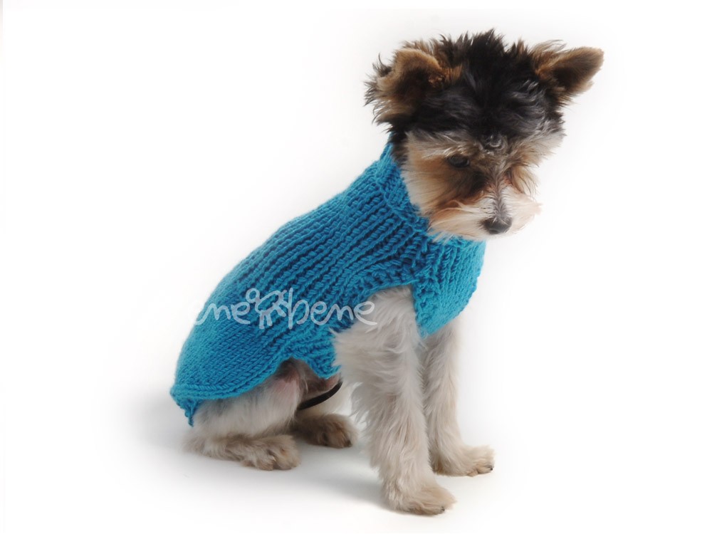 Ene Bene obleček - svetr pro psa Míša modrý XXXS