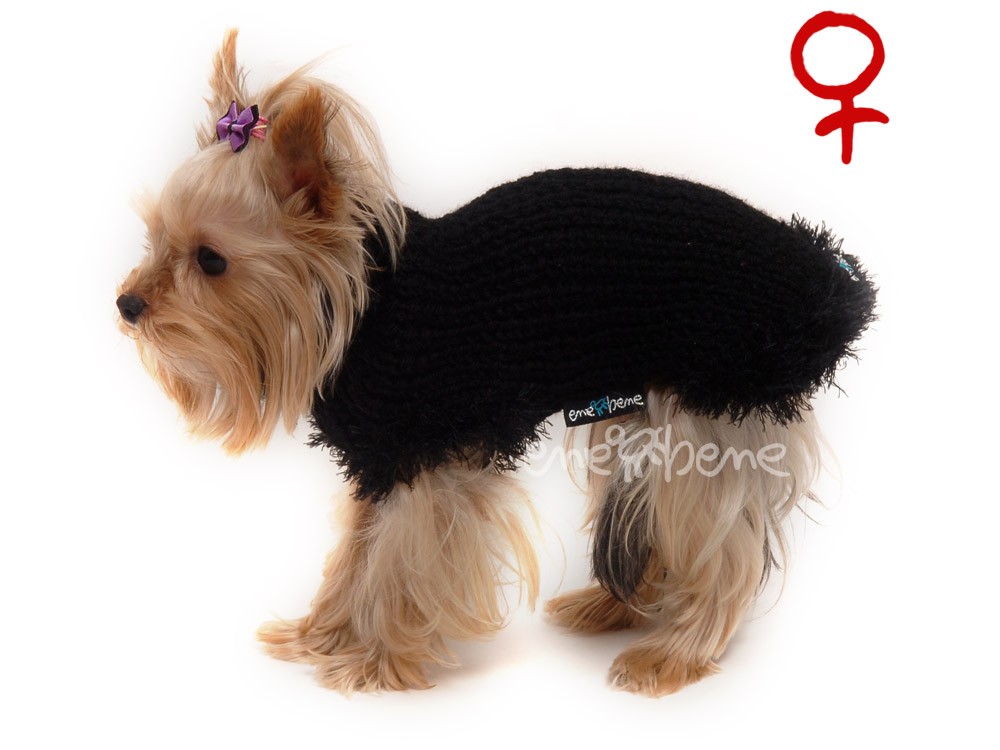 Ene Bene obleček - svetr pro psa Sofi černý - fenka M