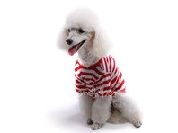 Obleček - tričko pro psa červenobílé