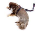 Bezpečnostní pás do auta pro psa růžová kost, š. 2,5 cm