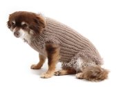 Obleček - svetr pro psa Sofi světle hnědý - fenka