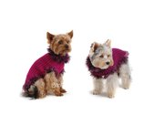 Obleček - svetr pro psa Sofi tmavě růžový - fenka