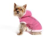 Obleček - mikina pro psa Danny růžová s kapucí - fenka