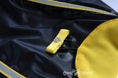 Obleček - pláštěnka pro psa Teri černo žlutá s COOLMAX podšívkou - bez rukávků