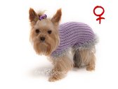 Obleček - svetr pro psa Sofi fialkový - fenka