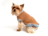 Obleček - svetr pro psa Sofi skořicový