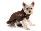 Obleček - svetr pro psa Sofi hnědý