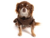 Obleček - svetr pro psa Sofi hnědý